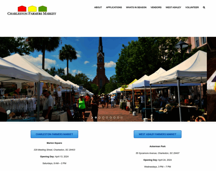 Charlestonfarmersmarket.com thumbnail