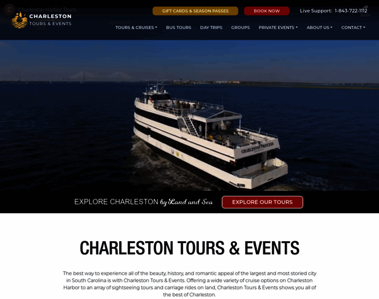 Charlestonharbortours.com thumbnail