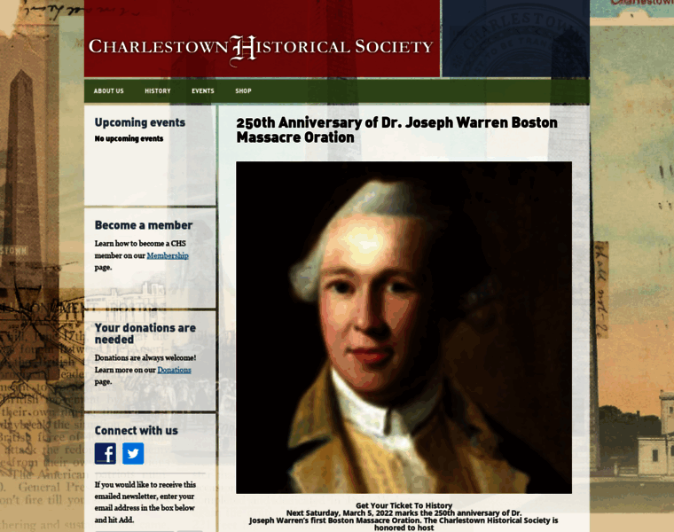 Charlestownhistoricalsociety.org thumbnail