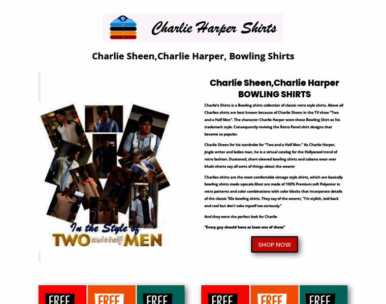 Charlieharpershirts.com thumbnail