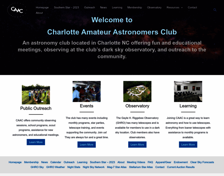 Charlotteastronomers.org thumbnail