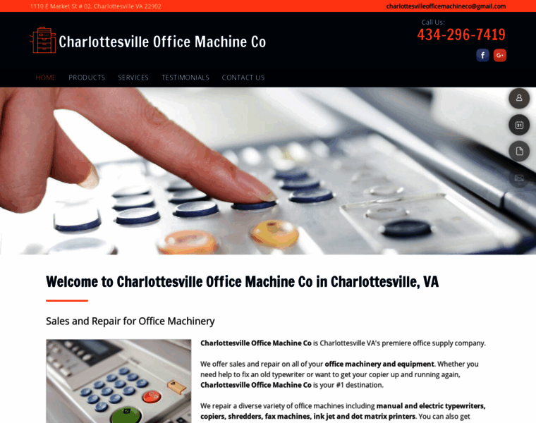 Charlottesvilleofficemachine.com thumbnail