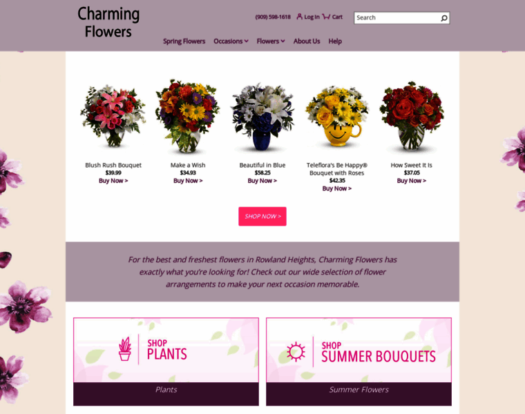 Charmingflowers.com thumbnail