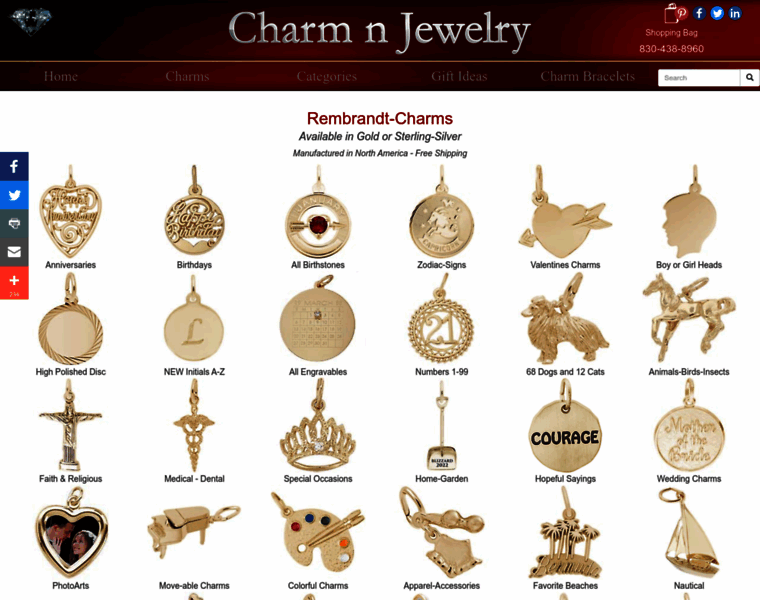 Charmnjewelry.com thumbnail