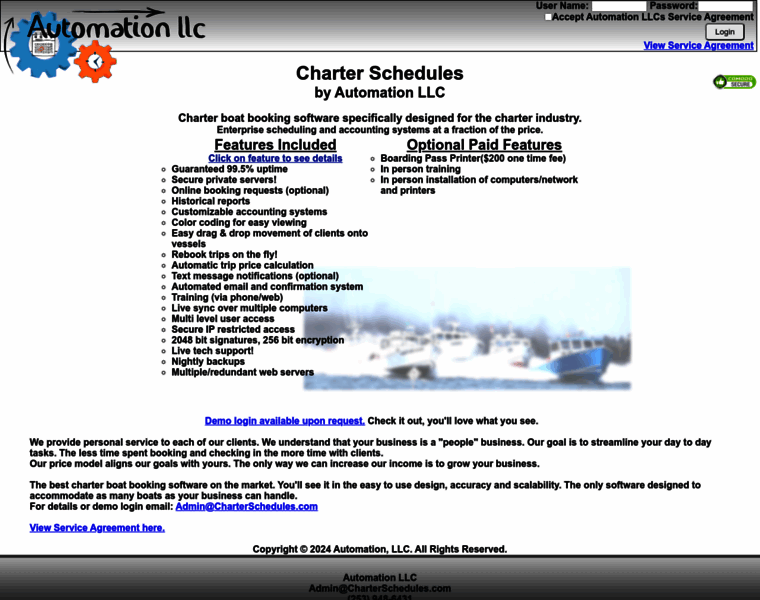 Charterschedules.com thumbnail
