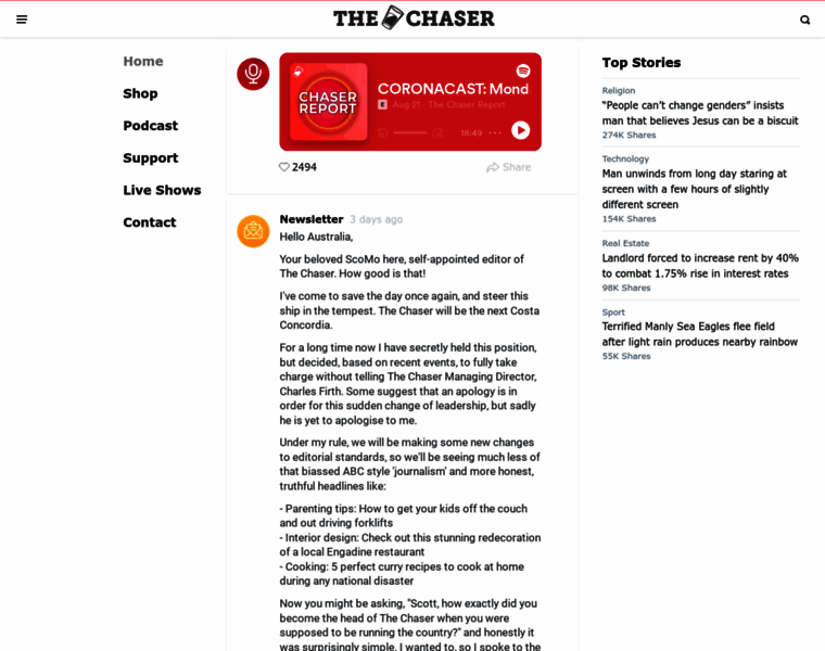 Chaser.com.au thumbnail