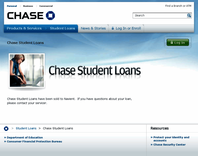 Chasestudentloans.com thumbnail