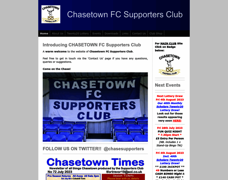 Chasetownfcsupportersclub.com thumbnail