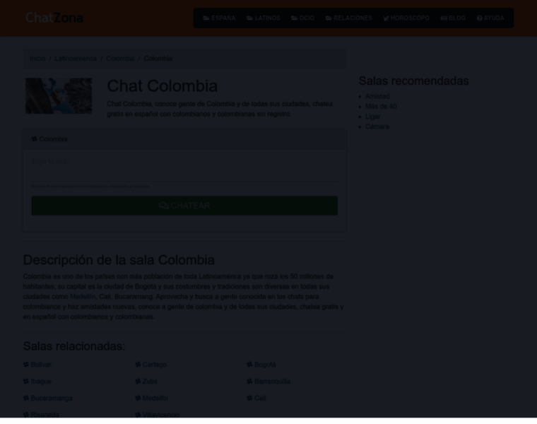 Chatcolombia.org thumbnail