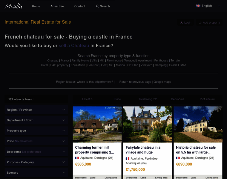 Chateau-for-sale-france.com thumbnail