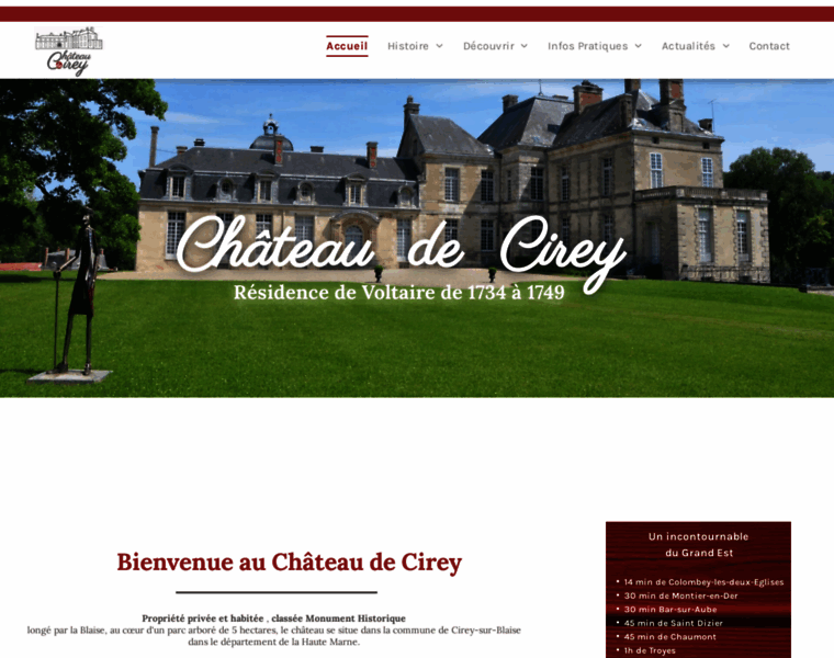 Chateaudecirey.com thumbnail