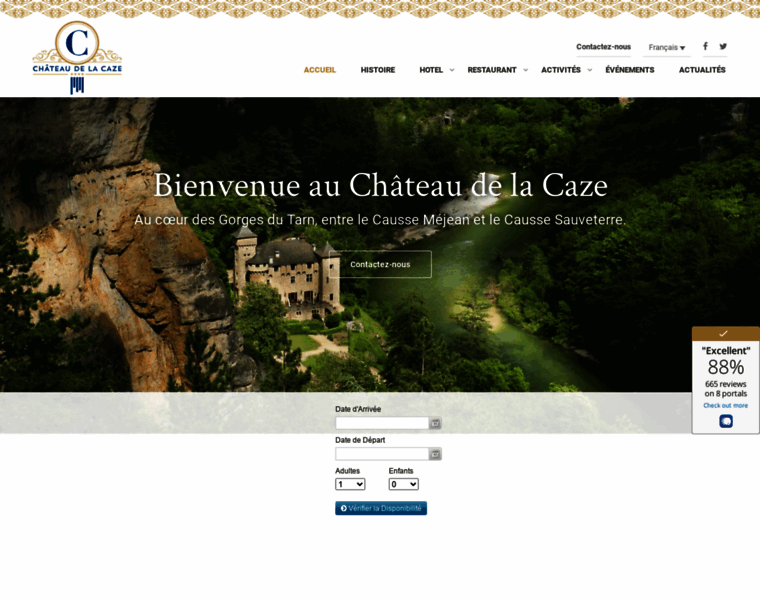 Chateaudelacaze.com thumbnail