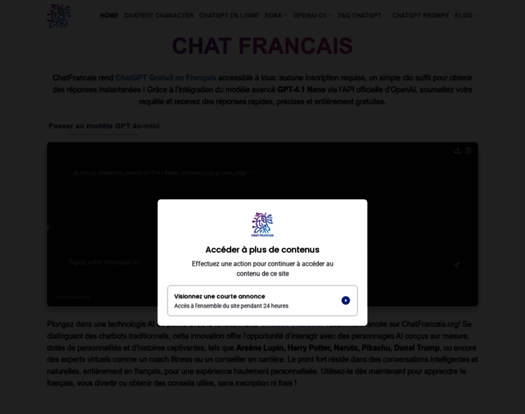 Chatfrancais.org thumbnail
