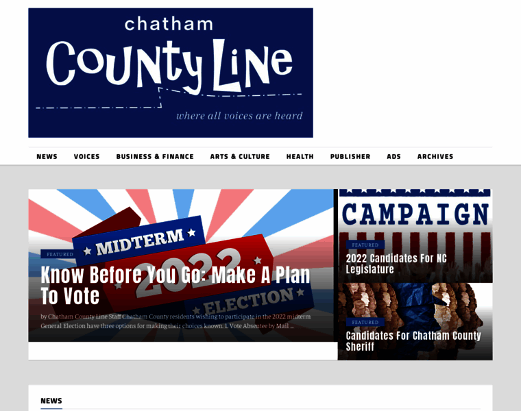 Chathamcountyline.org thumbnail