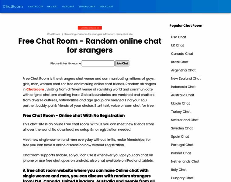 Chatroom.co.in thumbnail