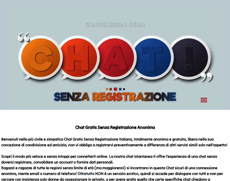 Chatsenzaregistrazione.net thumbnail