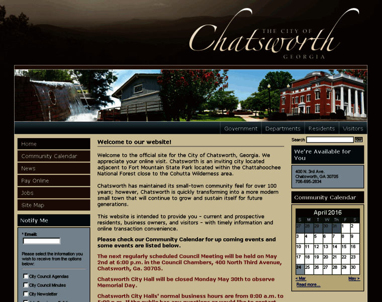 Chatsworthga.gov thumbnail