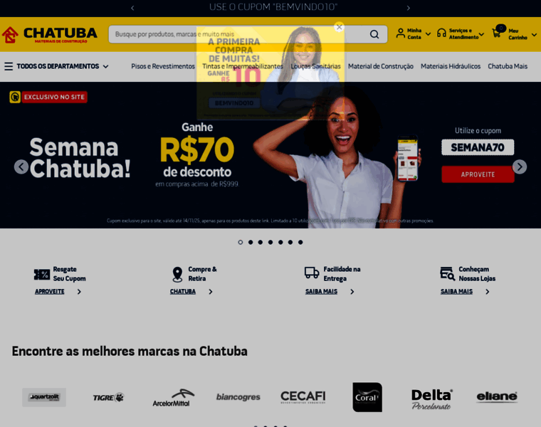 chatuba.com.br at WI. Chatuba: Materiais de Construção, Revestimentos e ...