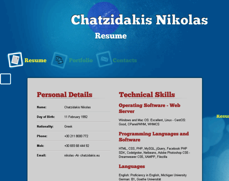 Chatzidakis.eu thumbnail Chatzidakis.eu thumbnail