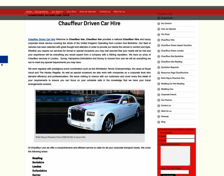 Chauffeurline.co.uk thumbnail