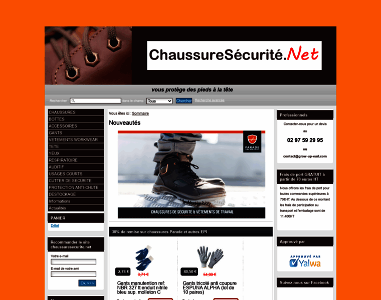 Chaussuresecurite.net thumbnail