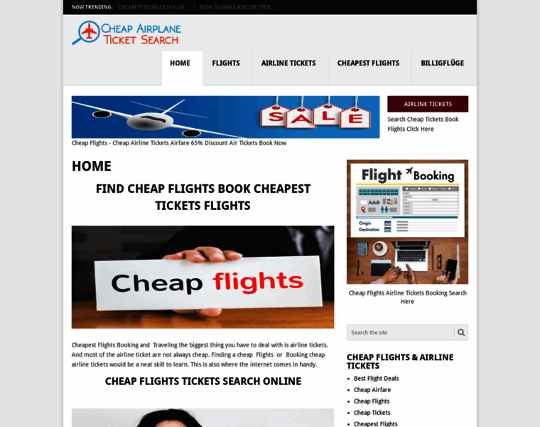 Cheapairplaneticketsearch.com thumbnail
