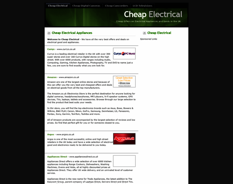 Cheapelectrical.co.uk thumbnail