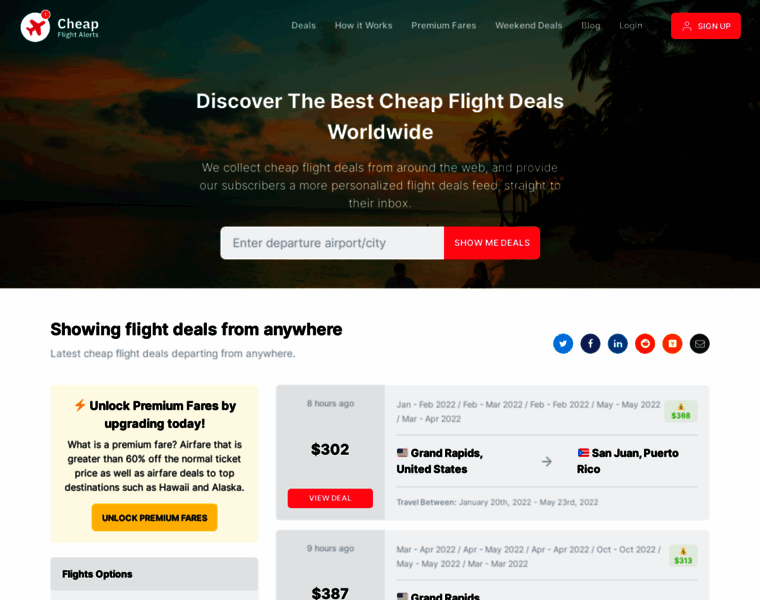 Cheapflightalerts.net thumbnail