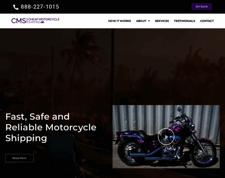 Cheapmotorcycleshipping.com thumbnail