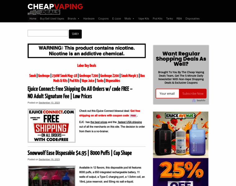 Cheapvaping.deals thumbnail