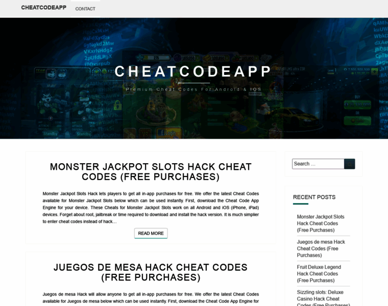 Cheatcodeapp.com thumbnail