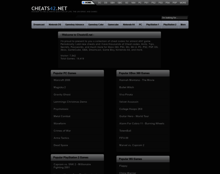 Cheats42.net thumbnail