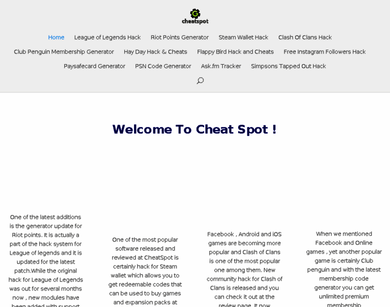 Cheatspot.net thumbnail