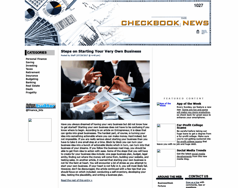 Checkbooknews.com thumbnail