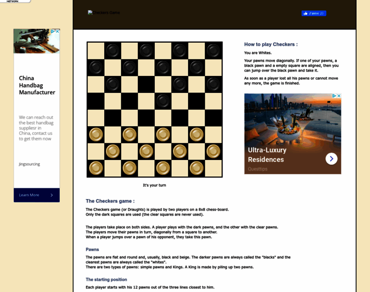 Checkersgame.org thumbnail