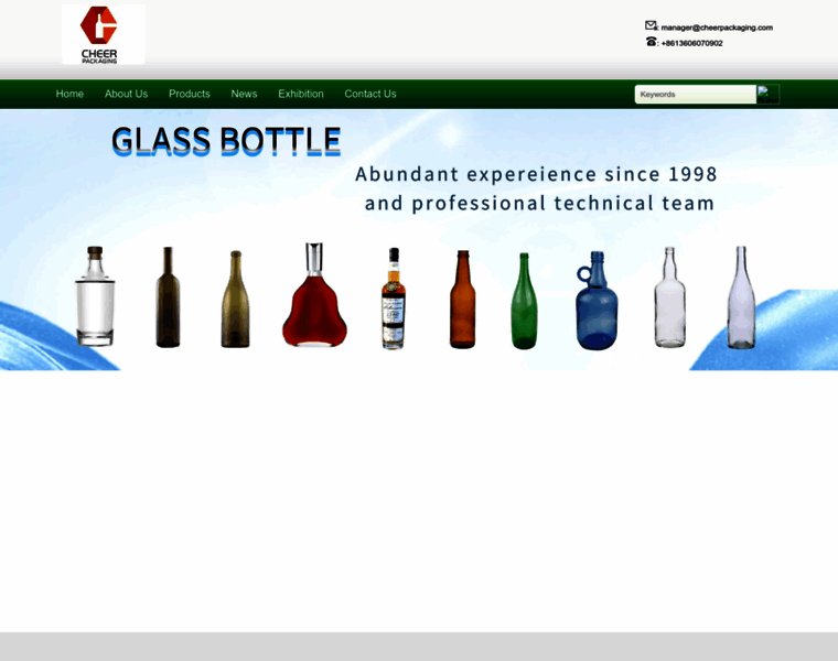 Cheer-glass-bottles.com thumbnail