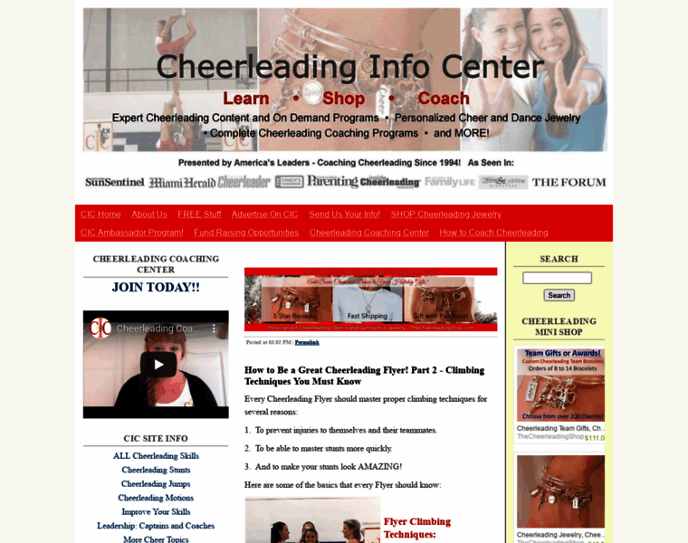 Cheerleadinginfocenter.com thumbnail