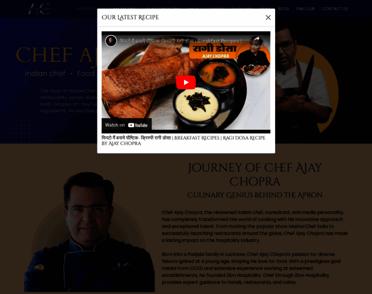 Chefajaychopra.com thumbnail
