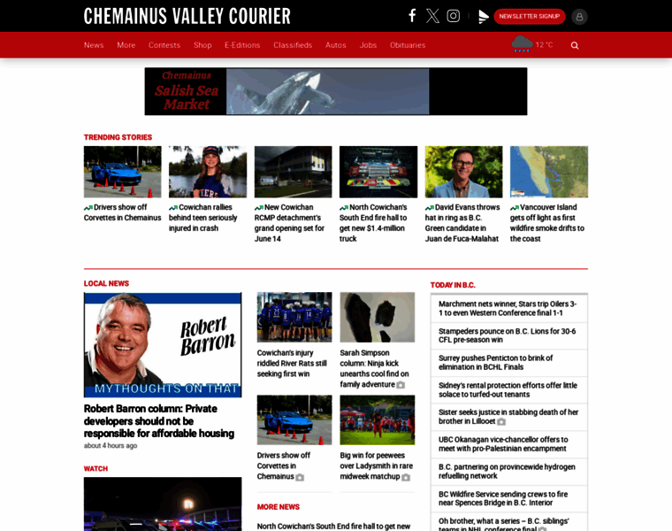 Chemainusvalleycourier.ca thumbnail