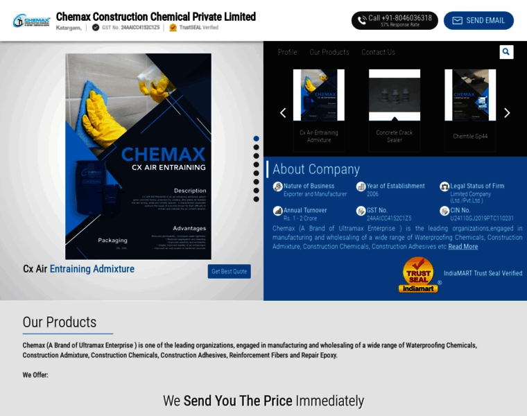 Chemaxchemicals.com thumbnail