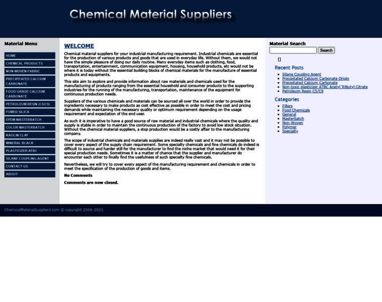 Chemicalmaterialsuppliers.com thumbnail