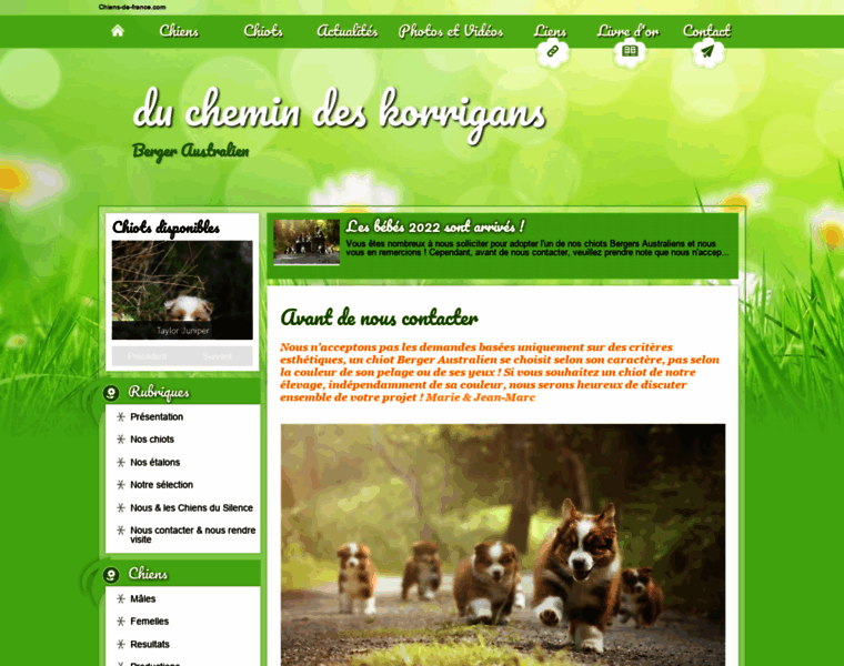 Chemindeskorrigans.chiens-de-france.com thumbnail