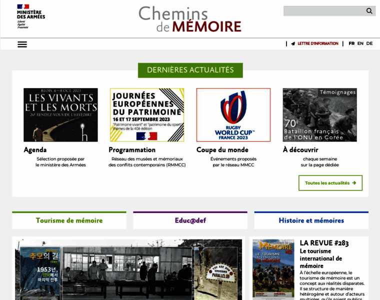 Cheminsdememoire.gouv.fr thumbnail