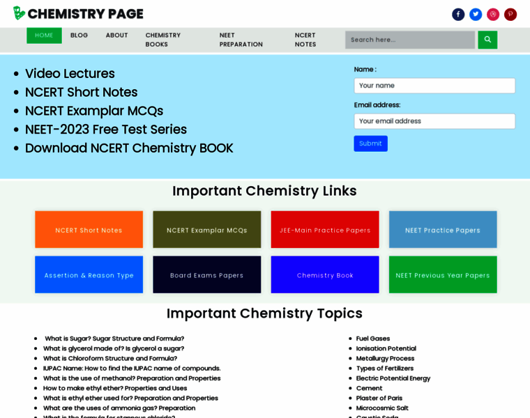 Chemistrypage.in thumbnail