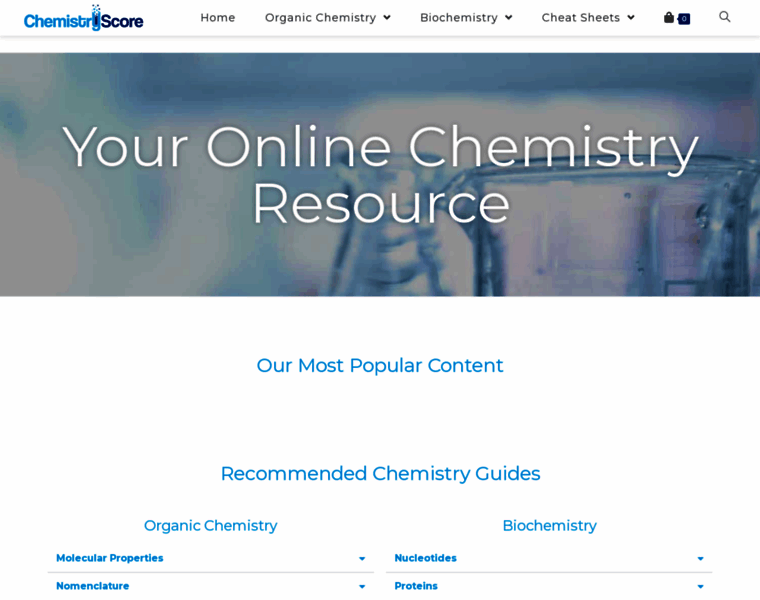 Chemistryscore.com thumbnail