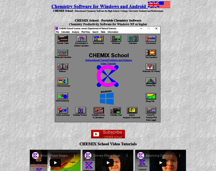 Chemix-chemistry-software.com thumbnail