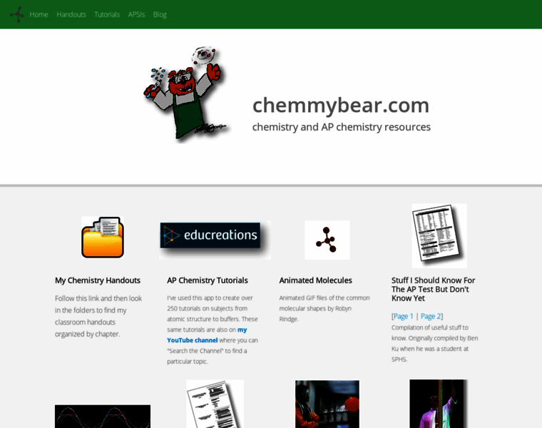 Chemmybear.com thumbnail