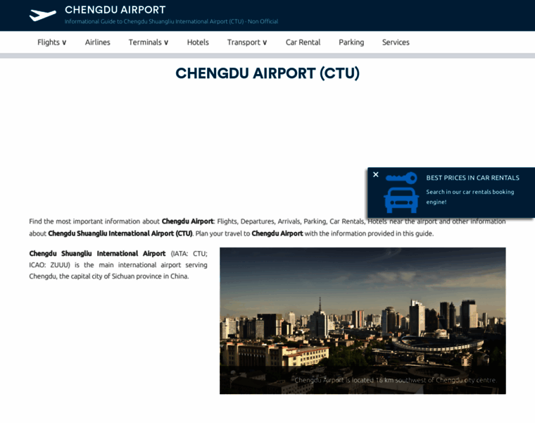 Chengdu-airport.net thumbnail