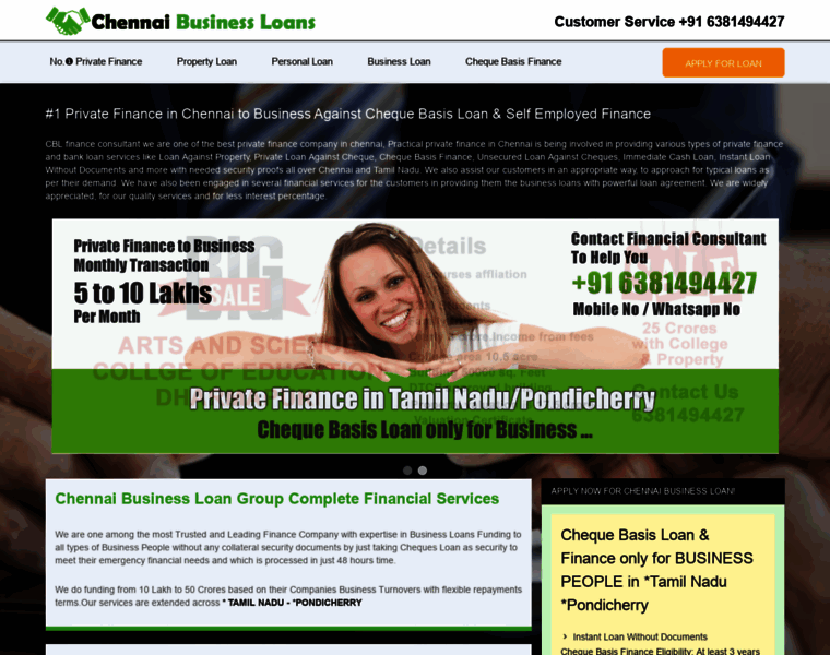 Chennaibusinessloans.in thumbnail