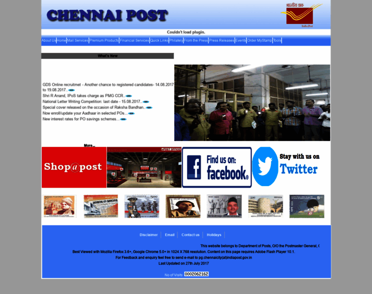 Chennaipost.gov.in thumbnail